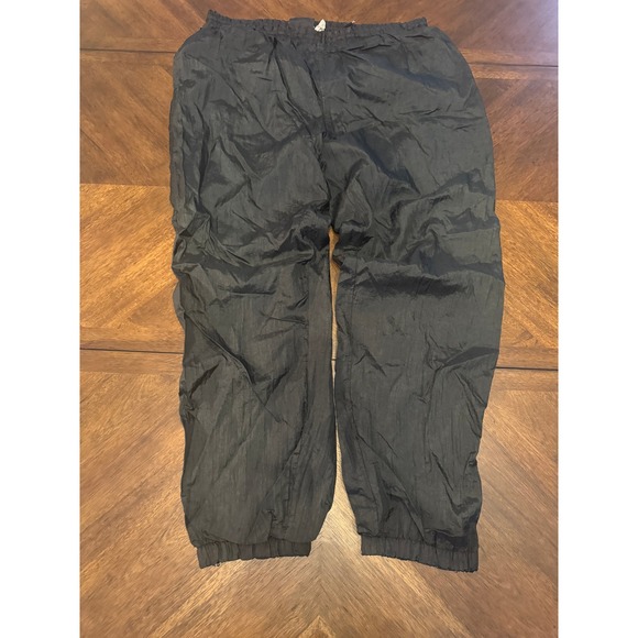 White Stag Other - White Stag Sportswear Black Nylon Track‎ Pants Joggers Zip Ankles Waist XL |J1
